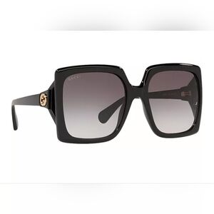 GUCCI Square Oversized Black Sunglasses style number GG0876S